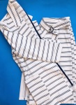 women ivory black stripe skort set blue labels boutique